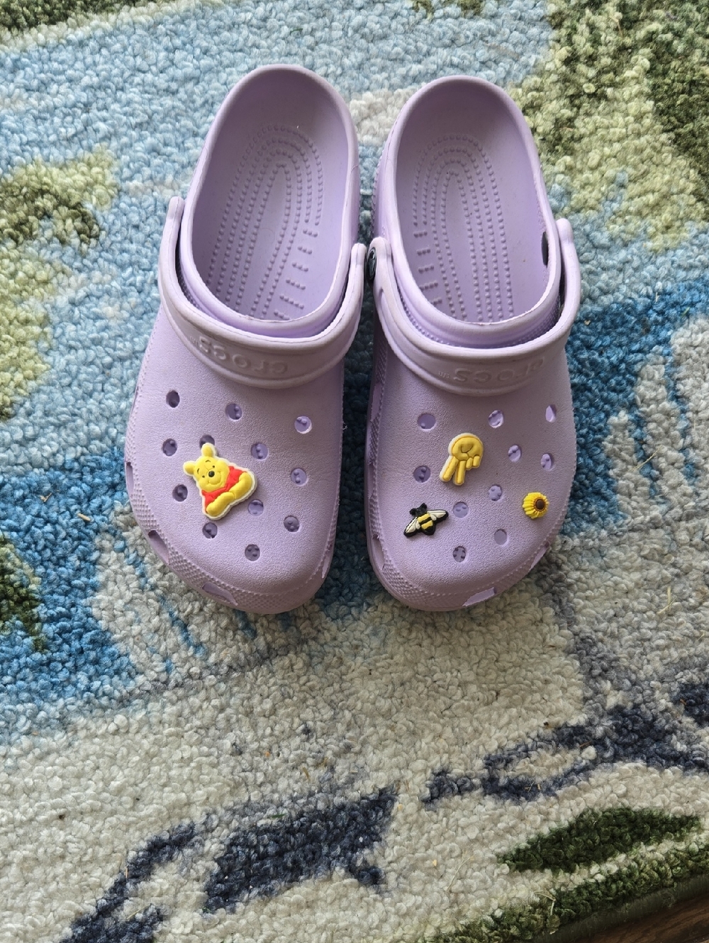 CROCS Lavender Slip-On Clogs with Fun Charms